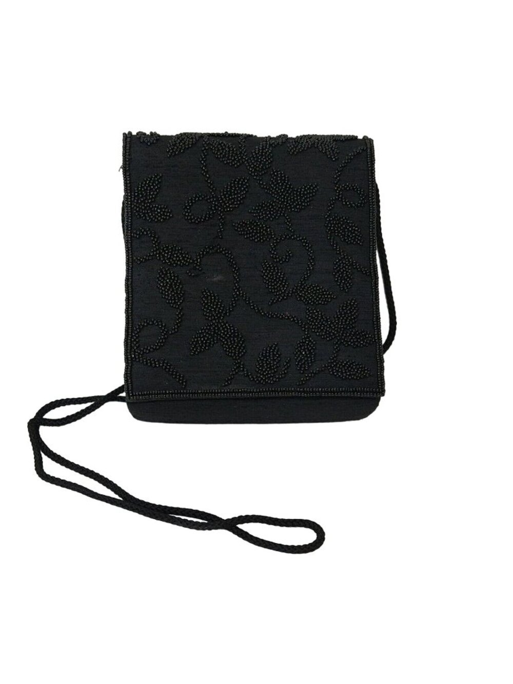 Vintage 80s 90s Specialty Collection Evening Party Crossbody Bag Black Purse